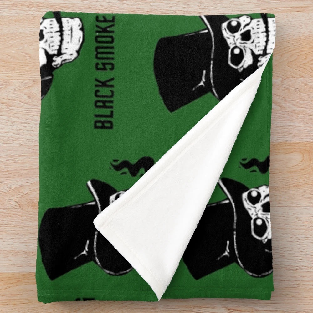 Greta Van Fleet inspired plush blanket featuring the band's iconic logo and imagery
