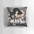 Grey KISS close-up pillow with fan-made KISS artwork design