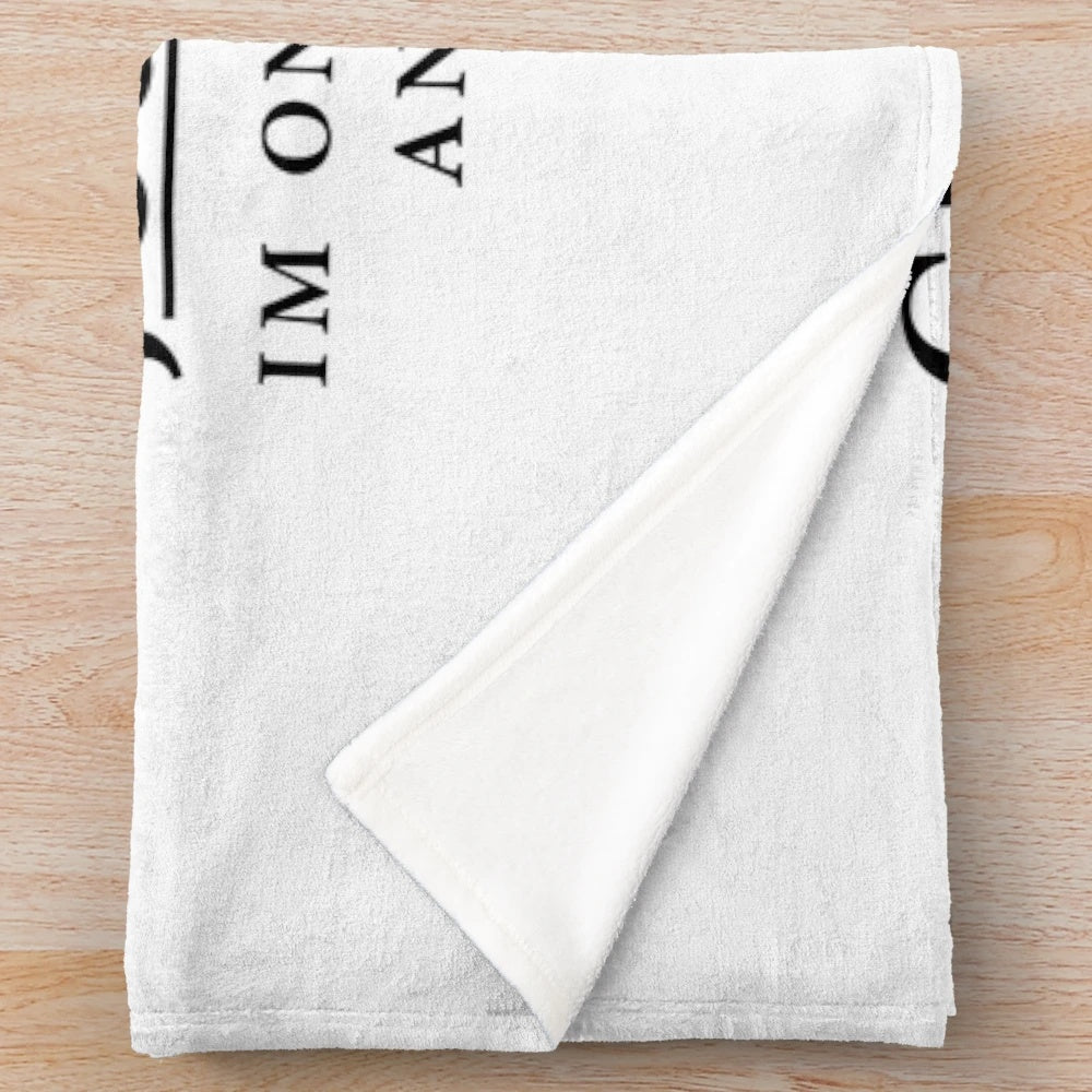 Grey's Anatomy inspired plush blanket with quotes