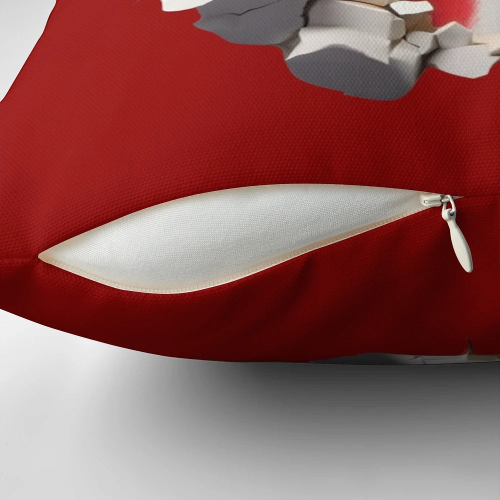 Grinch 3D Christmas Pillow with Snow Flakes