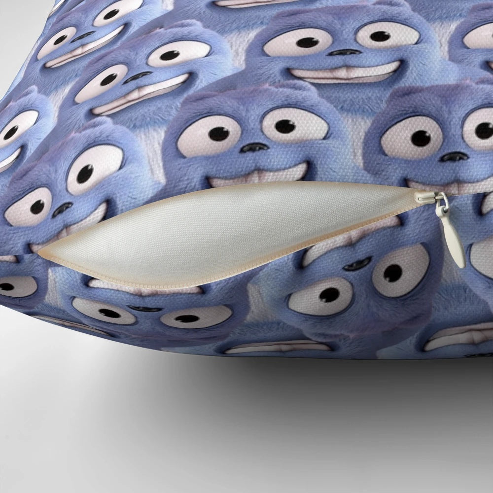 Grizzy and Lemmings Plush Pillow - Soft, Cuddly Cartoon Character Decor