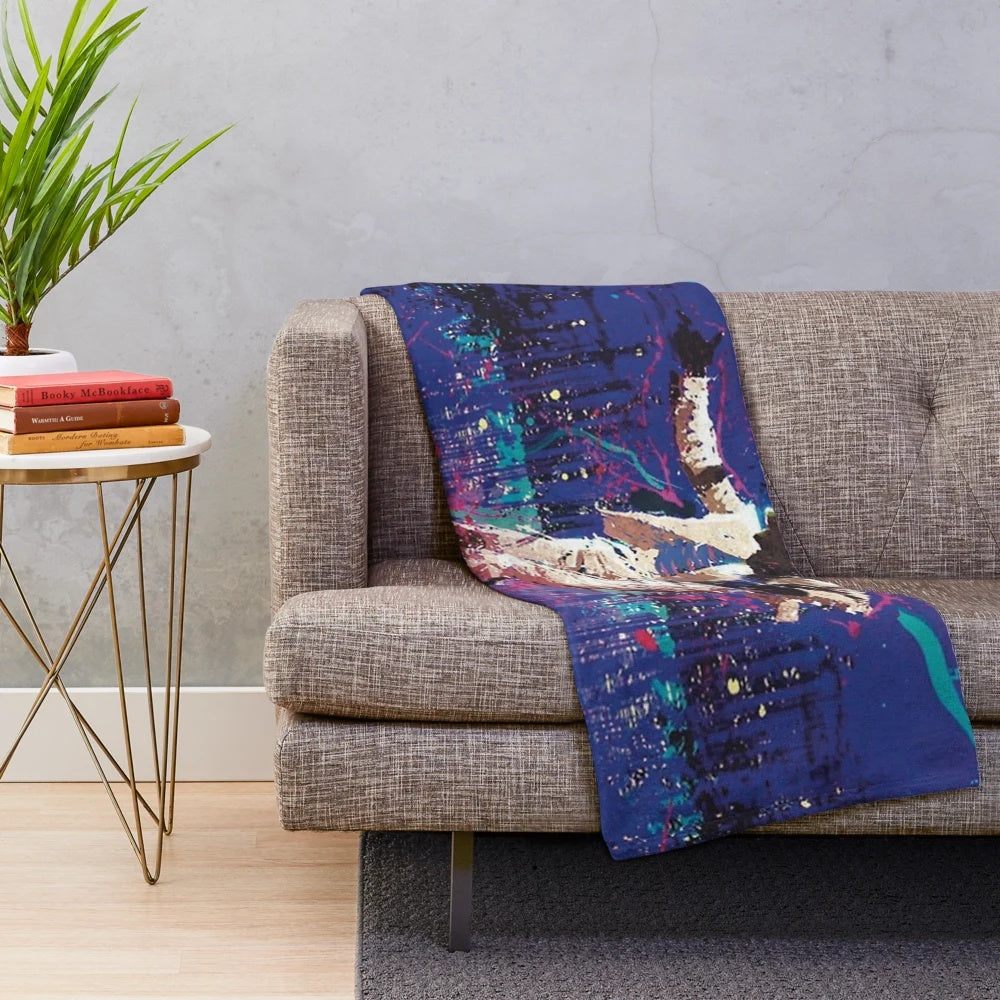Michael Jackson Plush Blanket with Dancing Silhouette