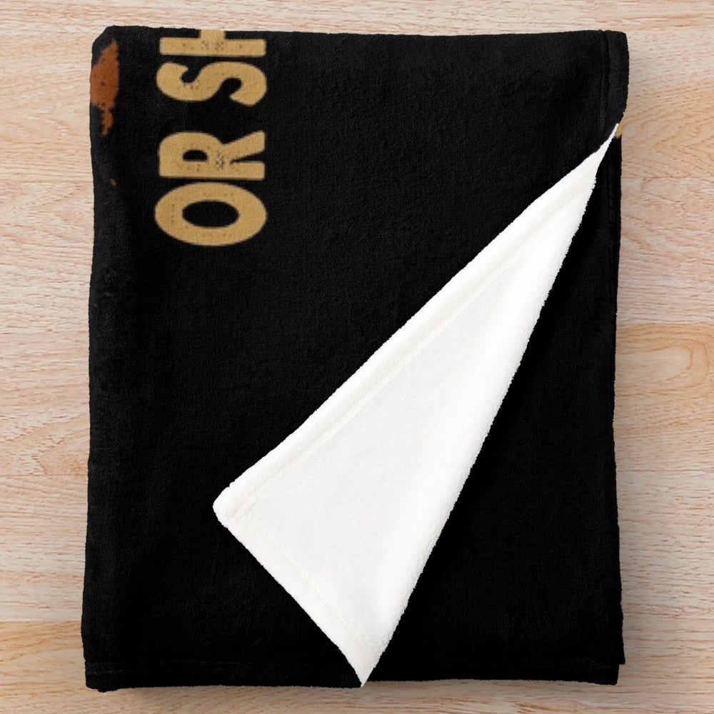 Austin Powers inspired plush blanket