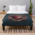 Colorful Lovelight plush blanket with psychedelic design and tie-dye patterns