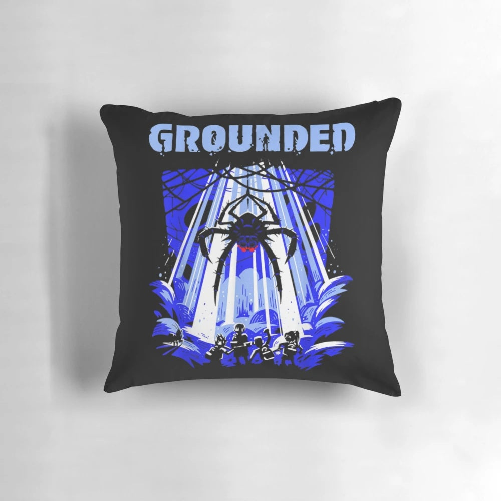 Grounded video game-themed pillow with a cozy, plush design for gamers.