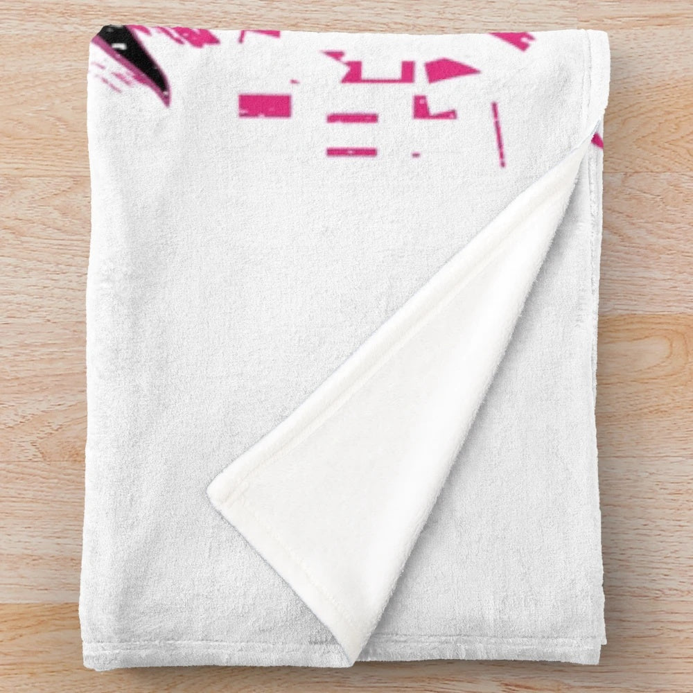 Grunge style plush blanket featuring the character Kumoko from the anime "So I'm a Spider, So What?