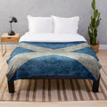 Grungy vintage Scottish flag plush blanket