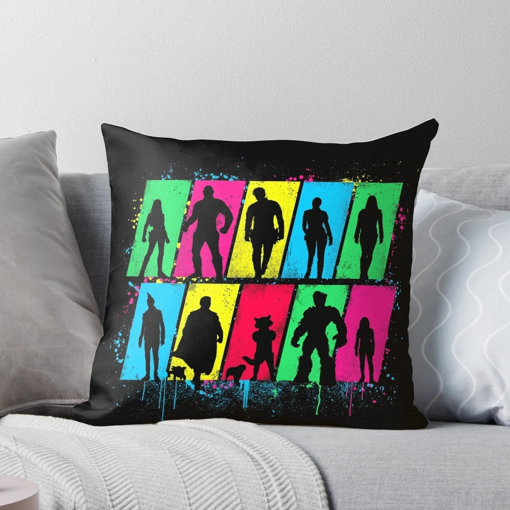 Colorful Pillow with Guardians of the Galaxy Vol. 3 Characters