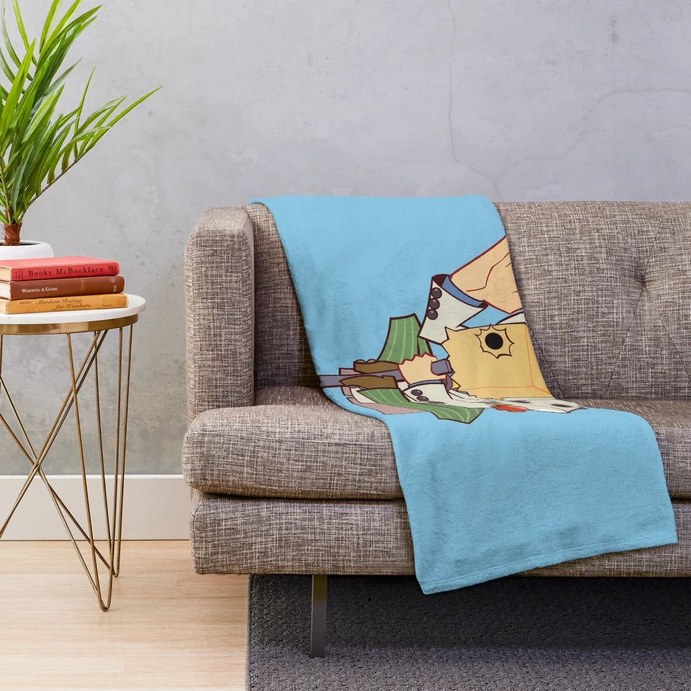 Guilty Gear Faust inspired plush blanket