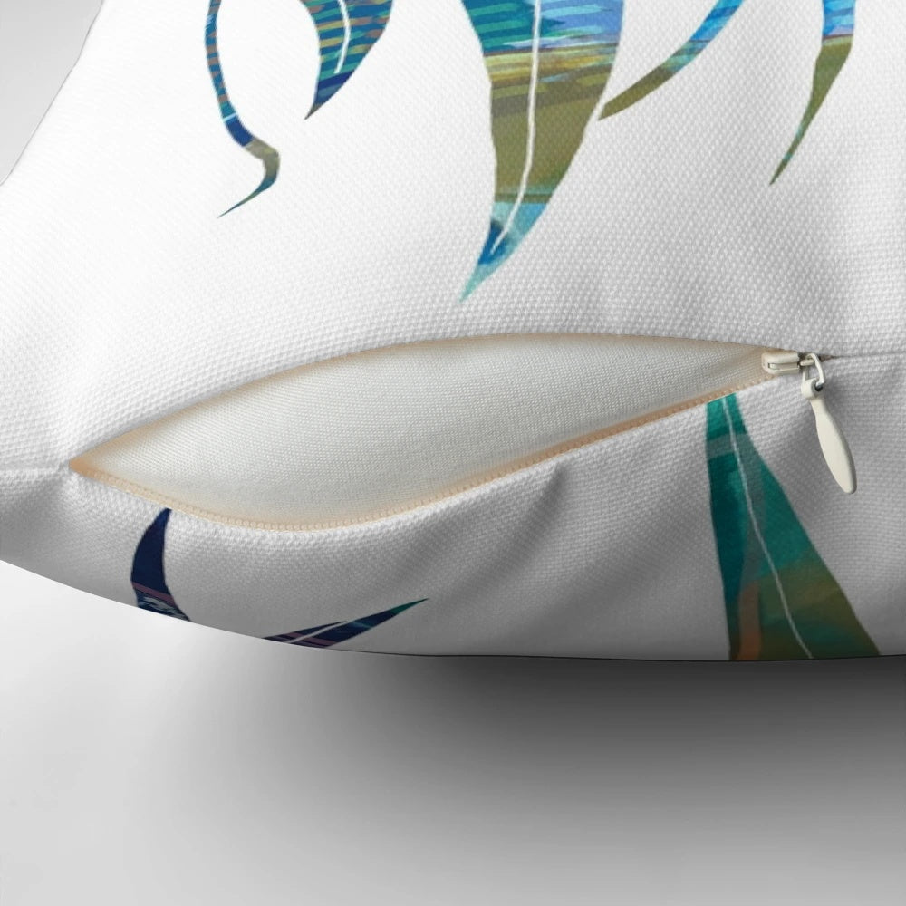Gum leaf pillow with natural eucalyptus leaves, perfect for adding a touch of Australian botanicals to your home decor