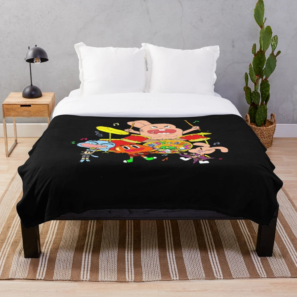 The Band Plush Blanket from The Amazing World of Gumball