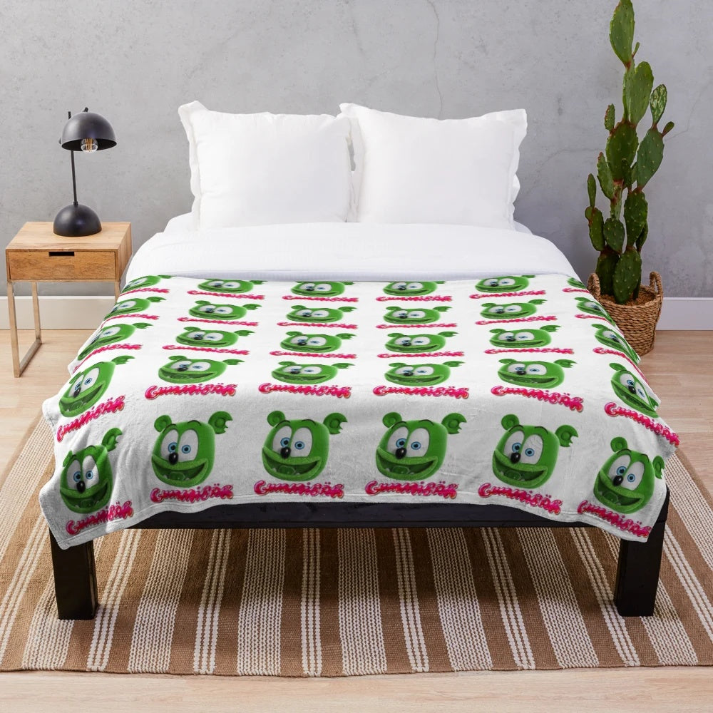 Gummibar the Gummy Bear Inspired Plush Blanket