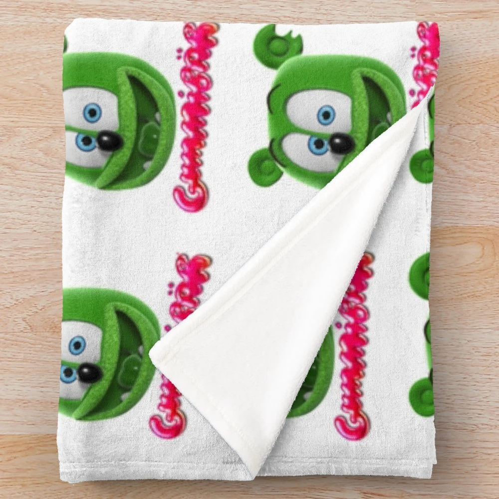 Gummibar the Gummy Bear Inspired Plush Blanket