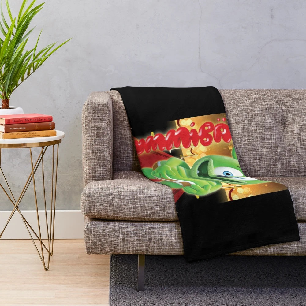 Gummy Bear Themed Plush Blanket
