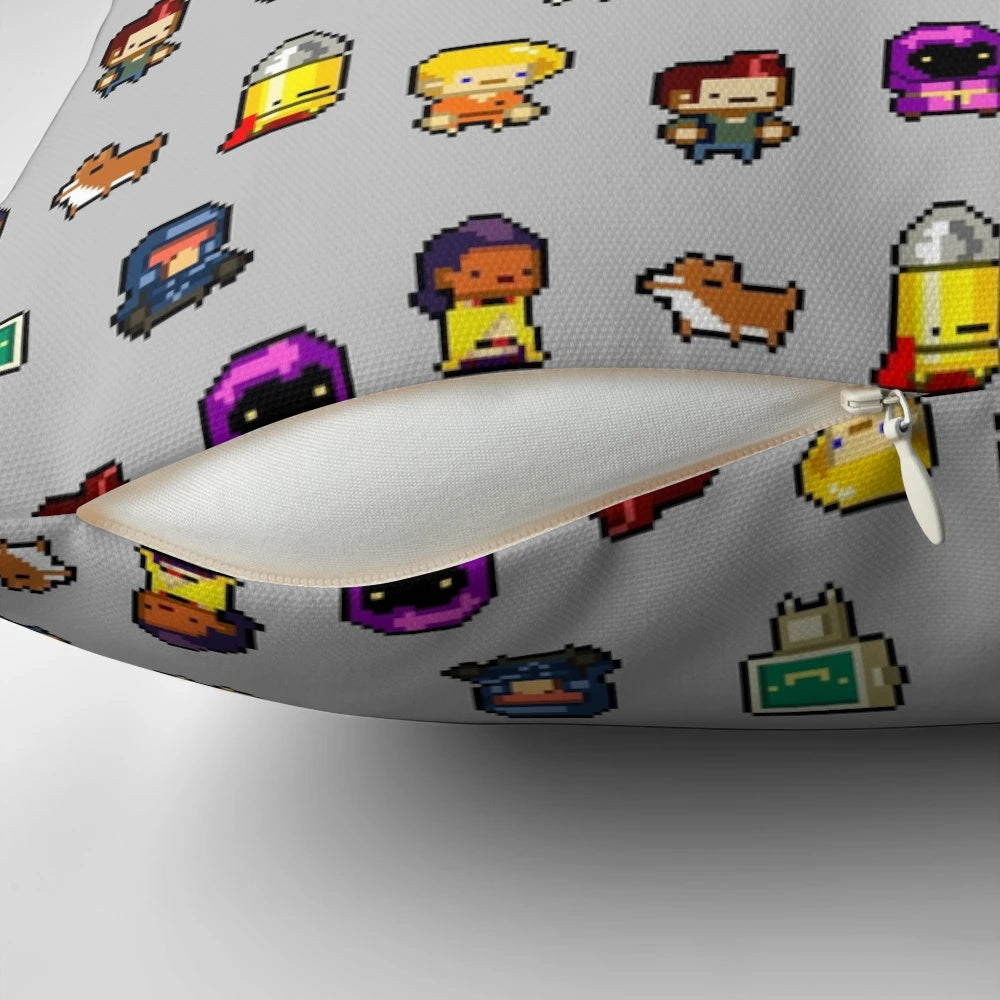 Gungeoneers Pixel Art Pillow - Cozy gaming merchandise featuring characters from the popular video game Enter the Gungeon