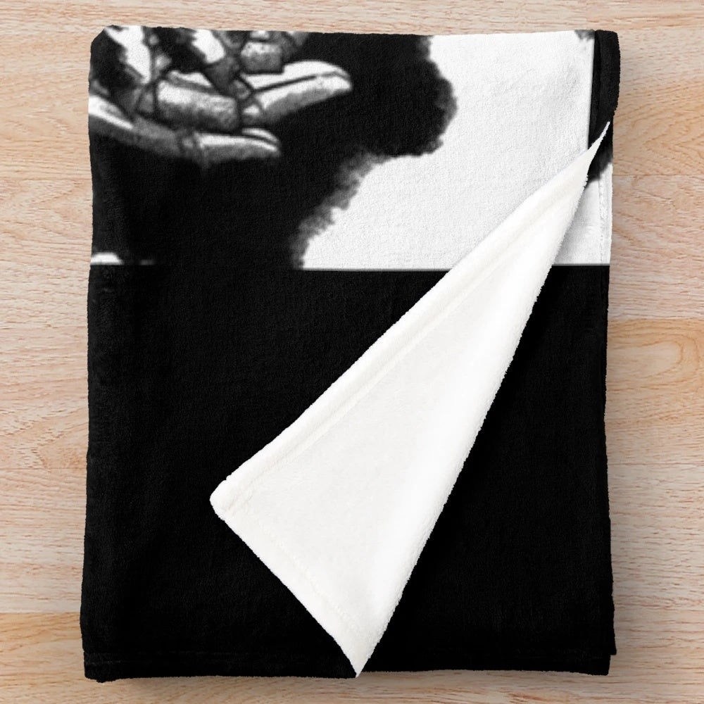 Gunnm - Gally inspired plush blanket featuring cyberpunk anime character Alita