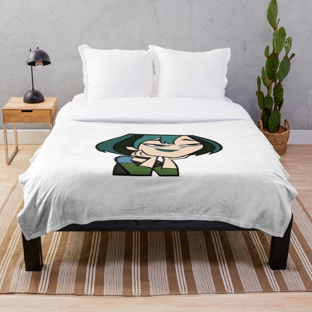 Gwen-inspired plush blanket featuring the iconic Total Drama character