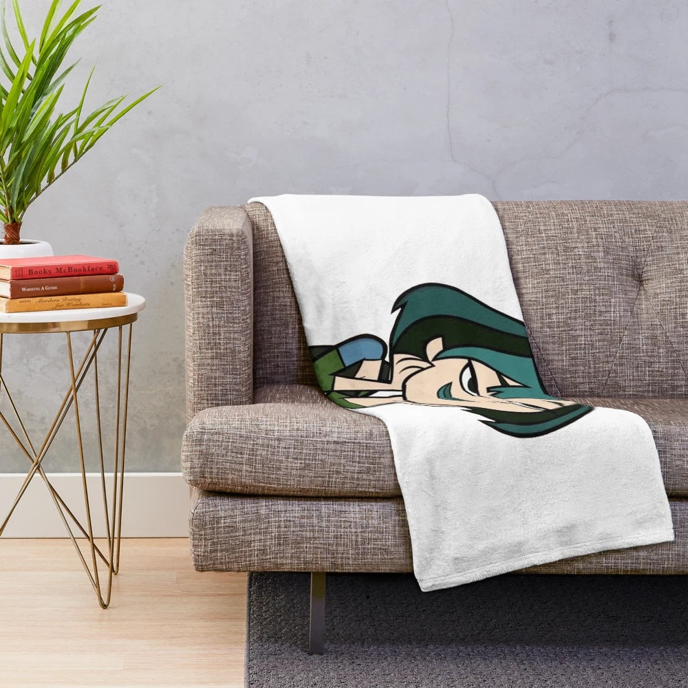 Gwen-inspired plush blanket featuring the iconic Total Drama character