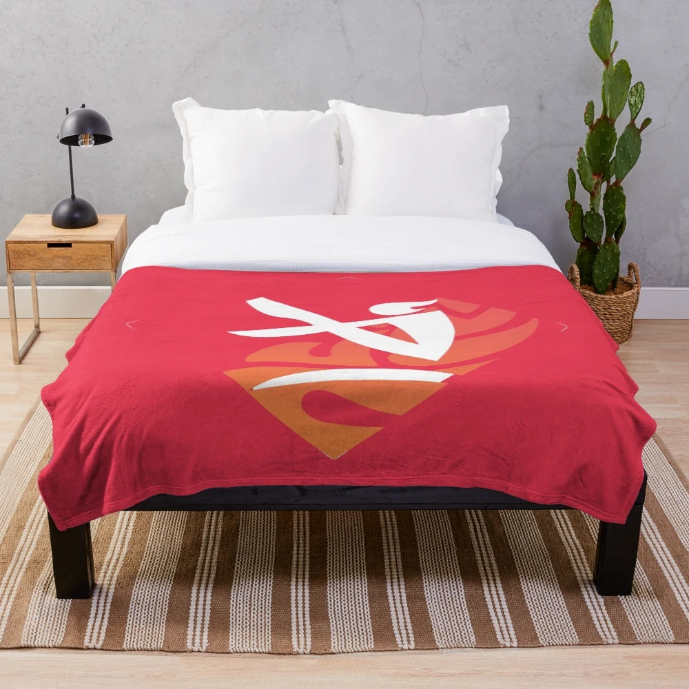 Gymnastics trampoline plush blanket