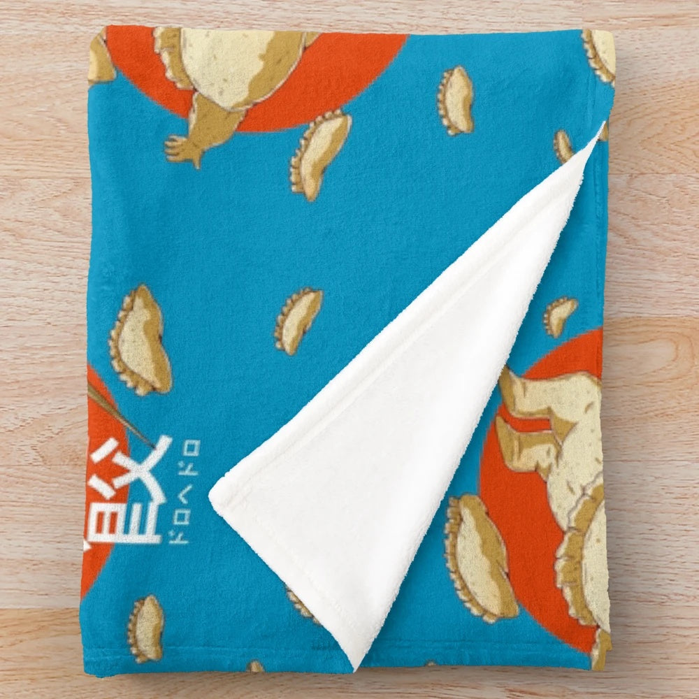 Gyoza Fairy Plush Blanket, featuring anime-inspired design