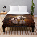 Gypsy Vanner Horse Inspired Plush Blanket