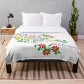 Hadestown inspired plush blanket featuring characters and themes from the Broadway musical