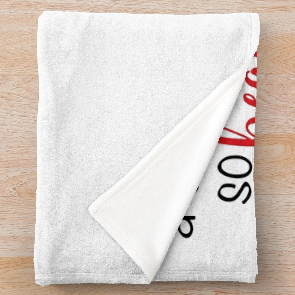 Hadestown inspired plush blanket featuring characters and themes from the Broadway musical