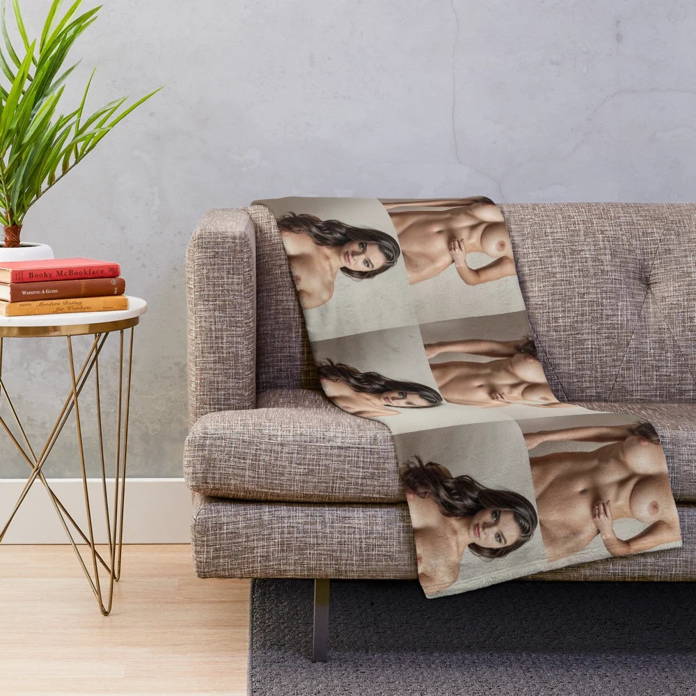 Soft and cozy plush blanket featuring actress Hailee Steinfeld