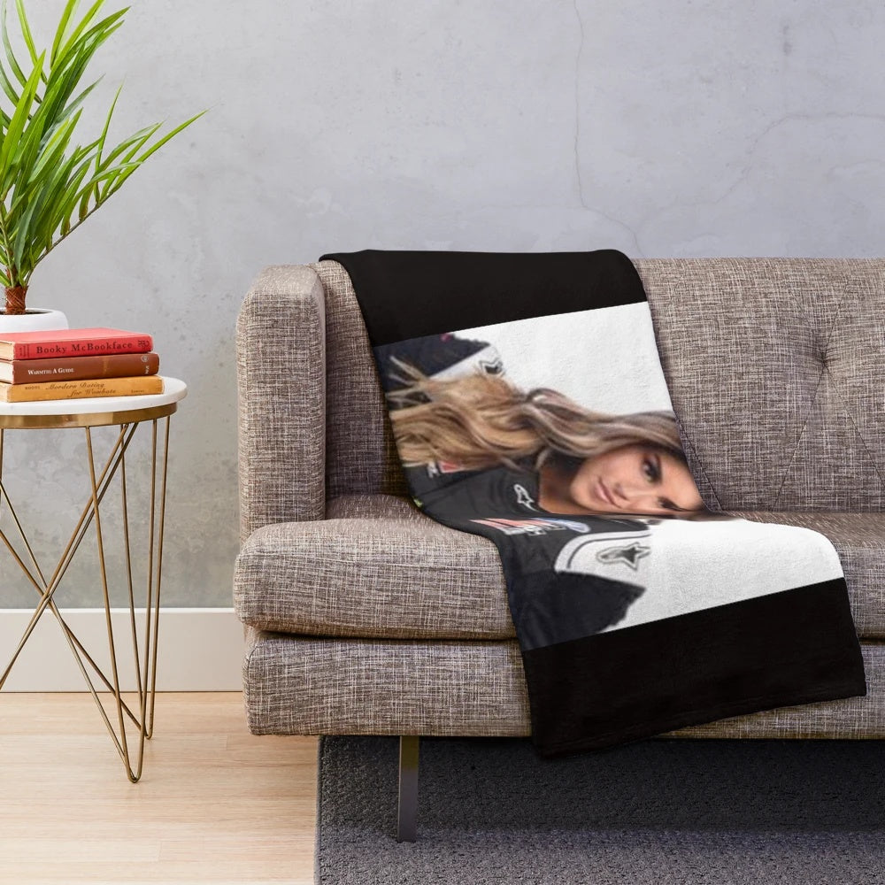Hailie Deegan inspired plush poster blanket