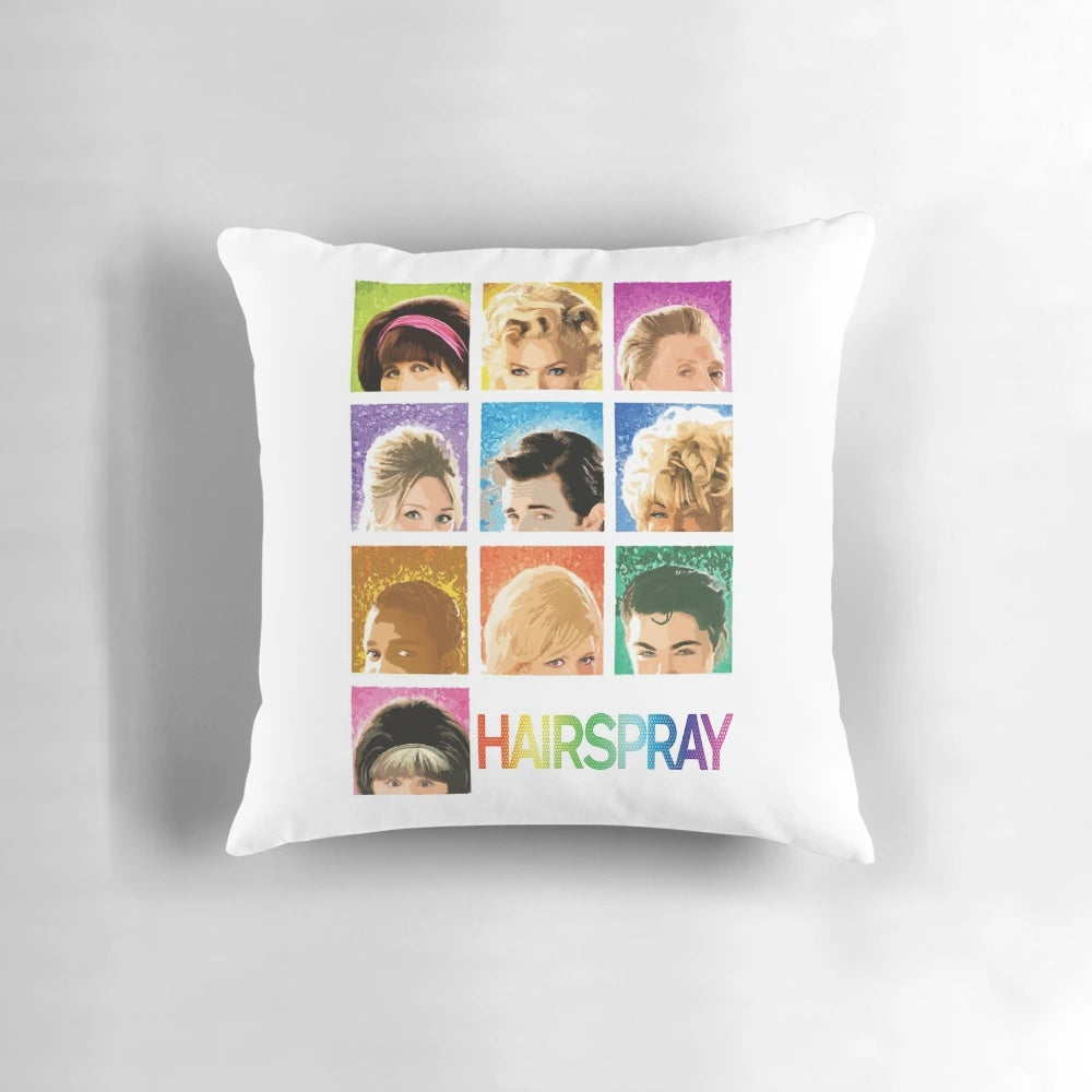Hairspray movie and musical-themed pillow