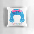 Hairspray the Musical-themed throw pillow with colorful design featuring big hair, bow, and theater elements