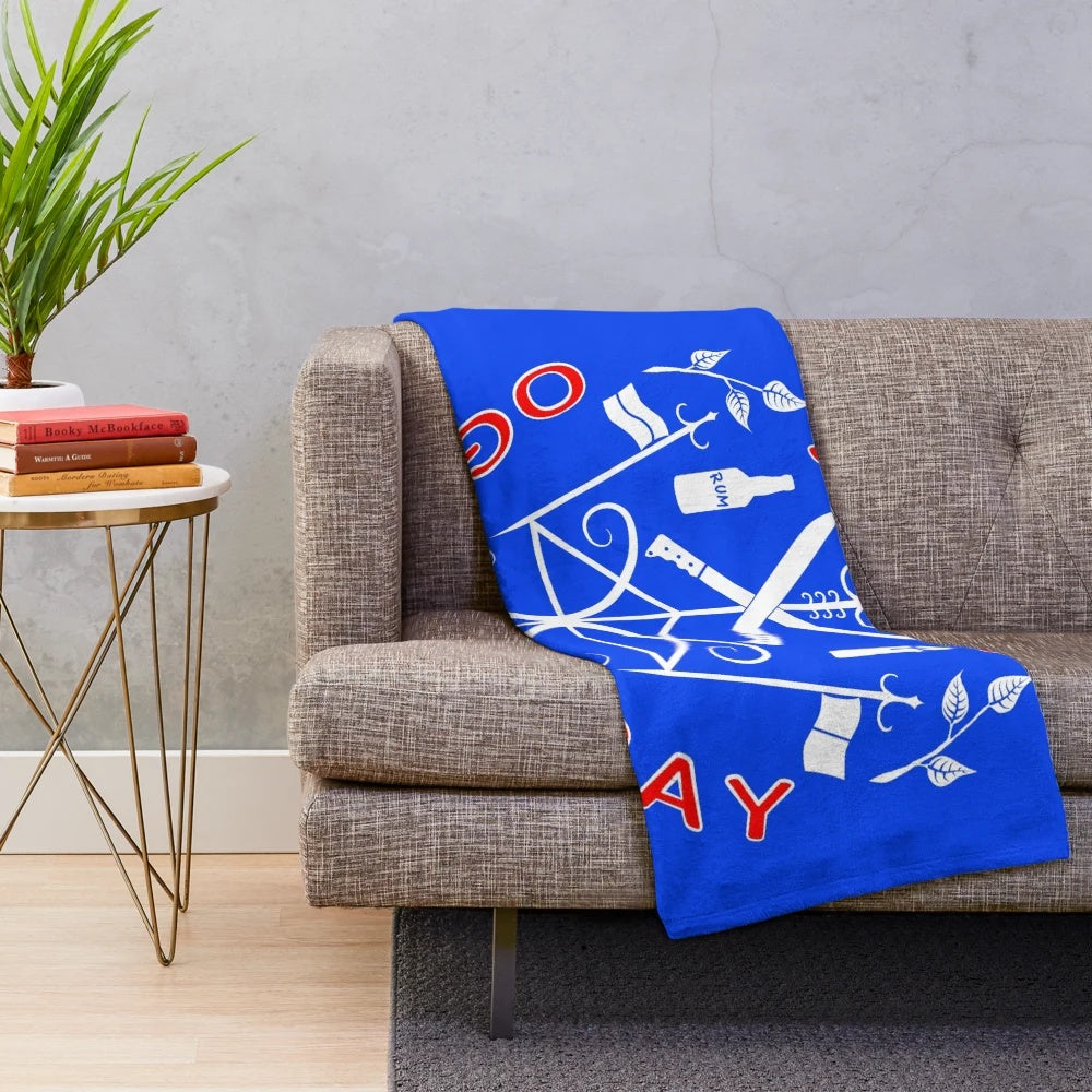 Haitian Voodoo Inspired Plush Blanket