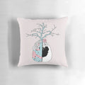 Halsey Garden Pillow featuring a grunge floral design inspired by the Badlands