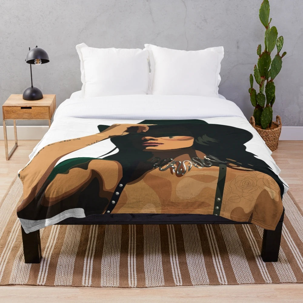 Halsey inspired plush blanket with "You Should Be Sad" design