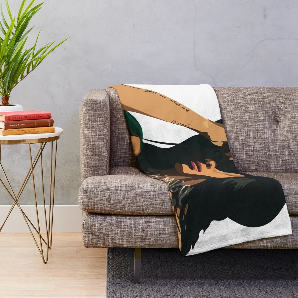 Halsey inspired plush blanket with "You Should Be Sad" design