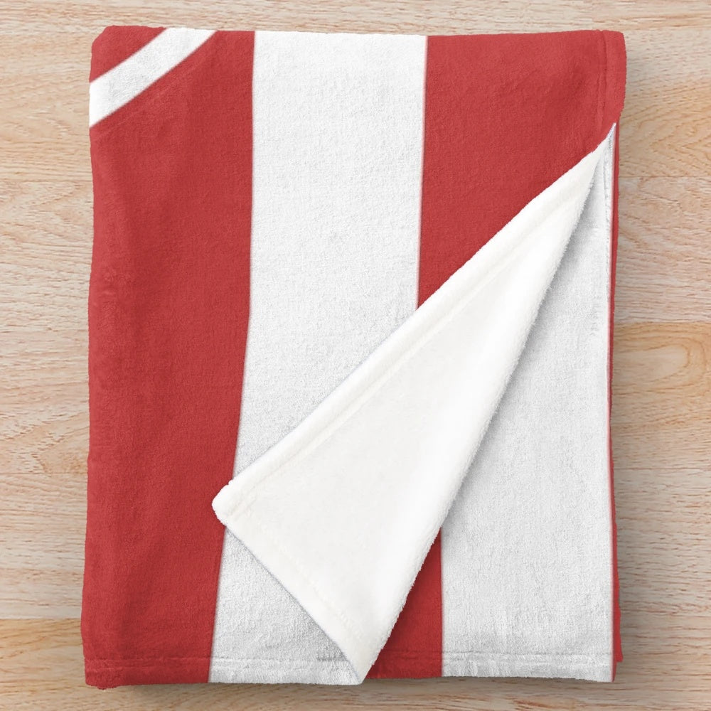 Hamilton FC inspired plush blanket with team colors and logo