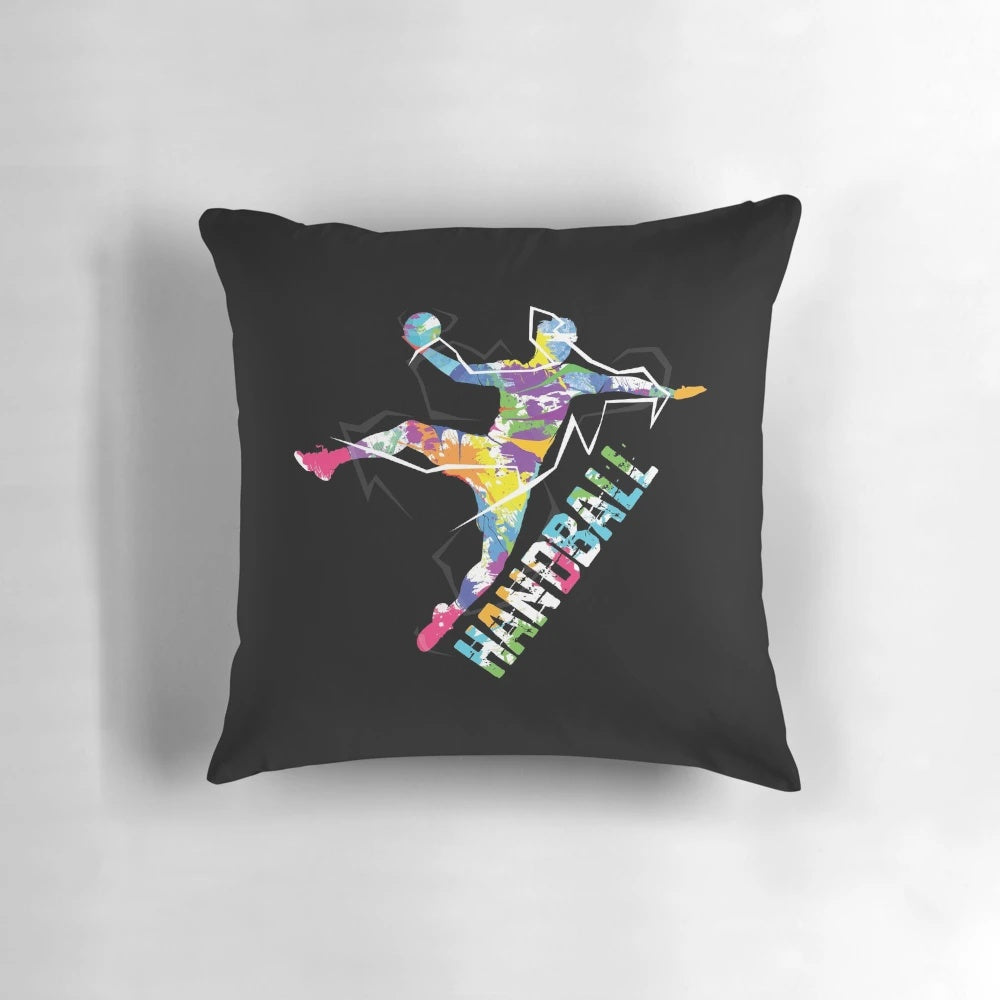 Cozy handball-themed pillow with soft, supportive design for handball players and fans