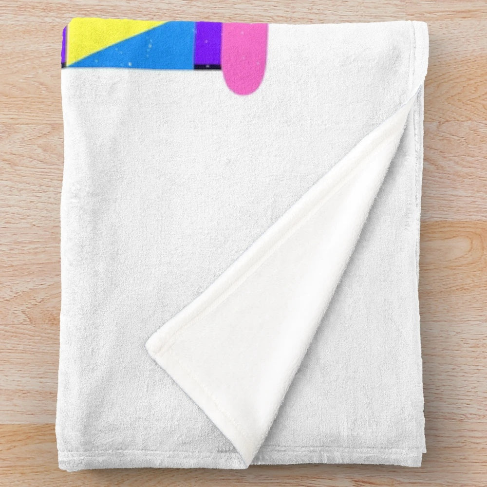 Vibrant plush blanket with traditional Filipino Ati-Atihan festival design