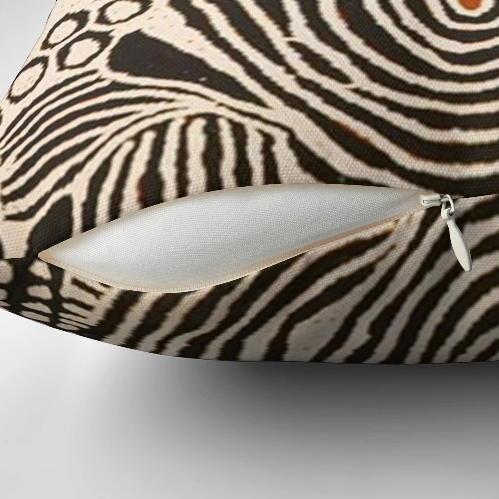 Decorative throw pillow featuring a vibrant Australian Aboriginal-inspired design with dotted patterns and abstract shapes.