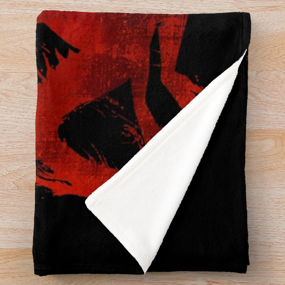 Dragon Age Origins-inspired plush blanket featuring fantasy artwork