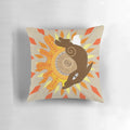 Soft, plush pillow featuring the portrait of El-ahrairah, the legendary Prince Rabbit from the classic novel Watership Down.