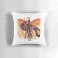 A close-up image of the Figayda pillow, a custom-made pillow inspired by the world of Dimension 20.