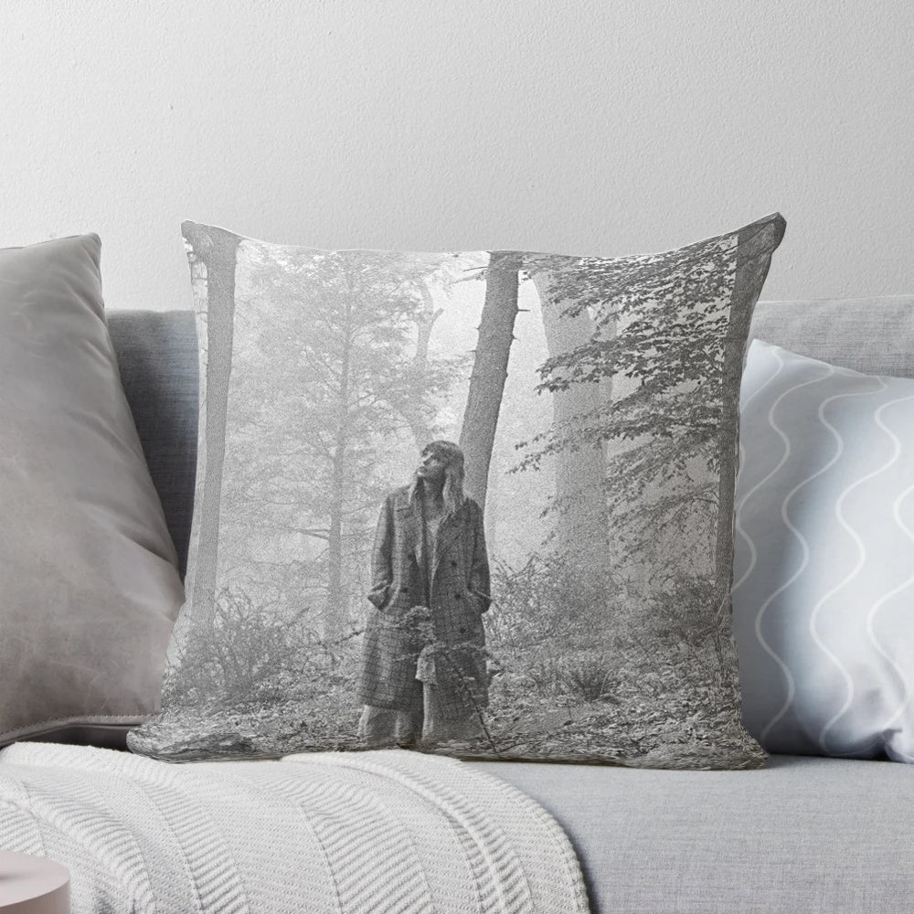 Beautifully designed folklore-inspired pillow with nature motifs, perfect for adding a cozy, rustic touch to any living space.