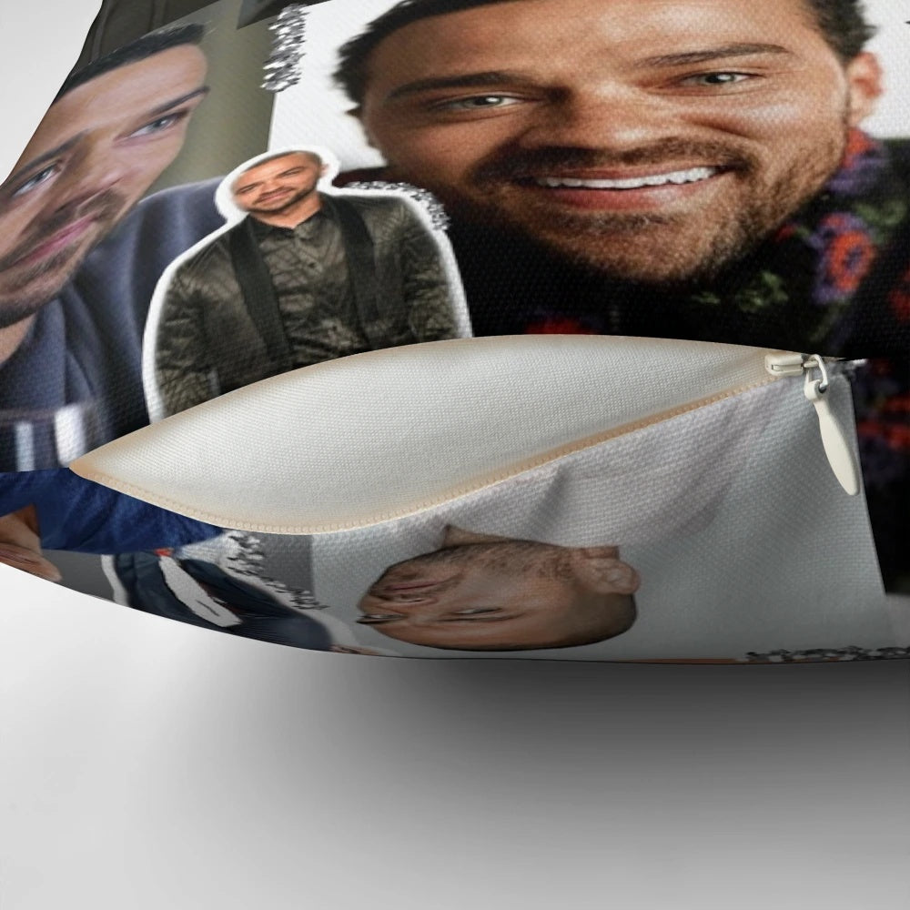 Collage-style pillow featuring Jackson Avery from Grey's Anatomy