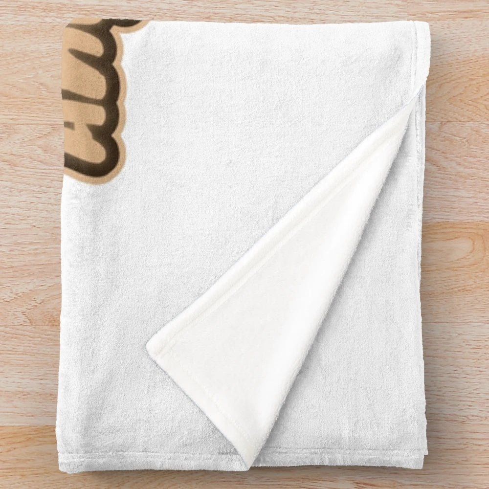 Leather crafting plush blanket