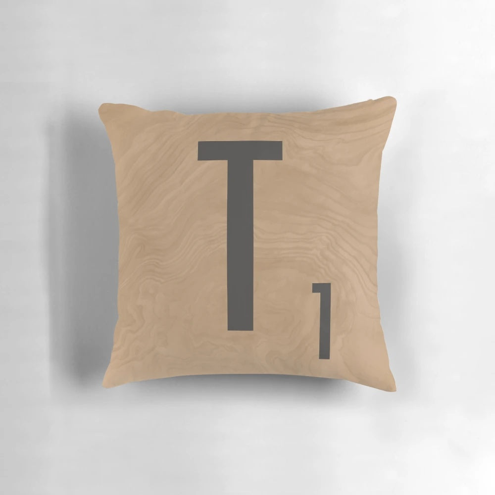 Scrabble Tile Pillow, a unique and stylish home decor piece for game lovers