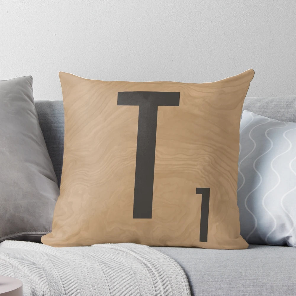 Scrabble Tile Pillow, a unique and stylish home decor piece for game lovers