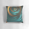 Handmade boho fractal leather turquoise bangles