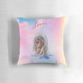 Handmade folk-inspired decorative pillow with floral design