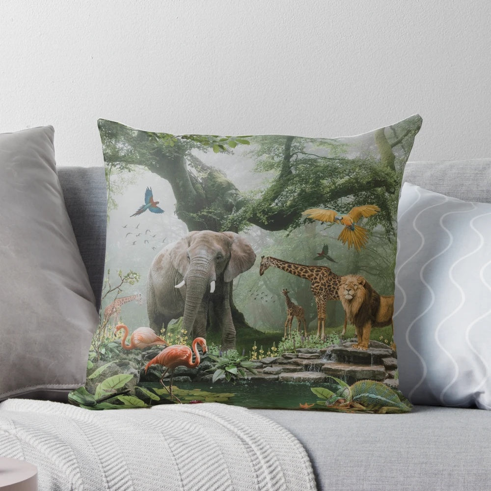 Handmade pillow with JW-inspired design